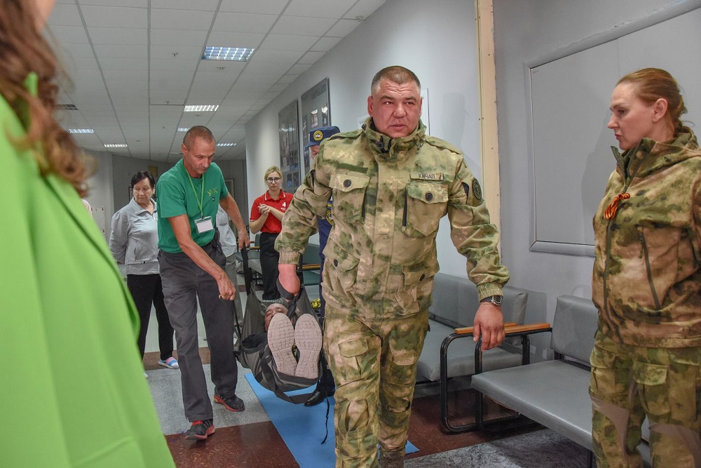 Тренировочное занятие по теме «Оказание первой помощи пострадавшим при возникновении чрезвычайной ситуации».